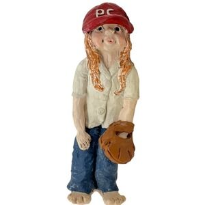 Crunkleton Elizabeth Ann '89 Softball Girl Figurine 5.5 Inch Resin Barefoot